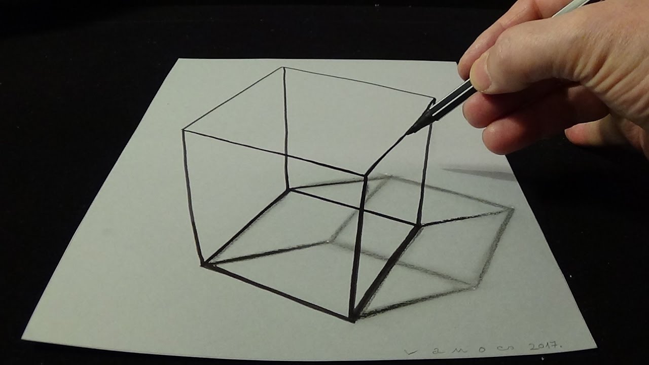 1280x720 Drawing A Simple Cube - Ed Drawinging