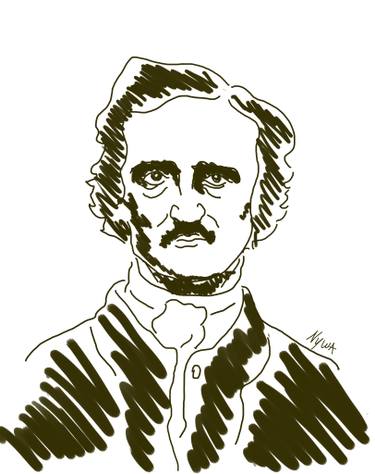 Edgar Allan Poe Drawing at PaintingValley.com | Explore collection of ...