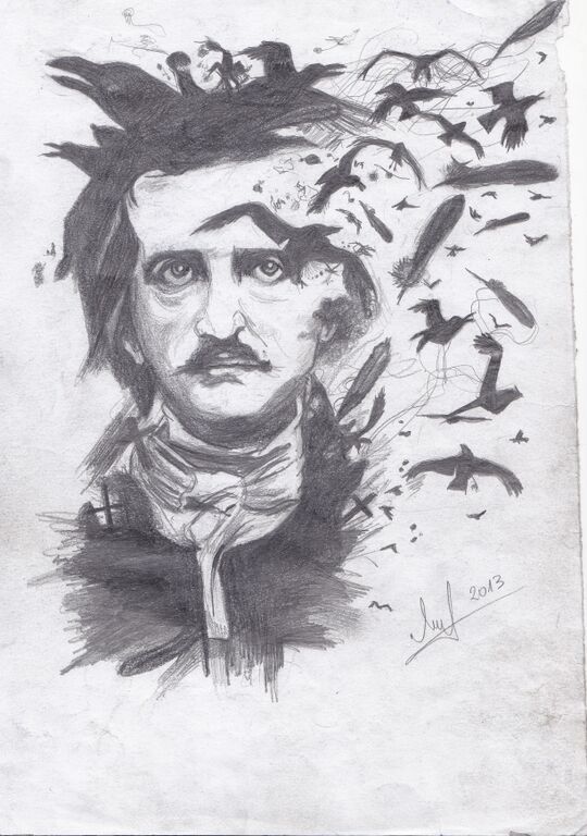 Edgar Allan Poe Drawing at Explore collection of