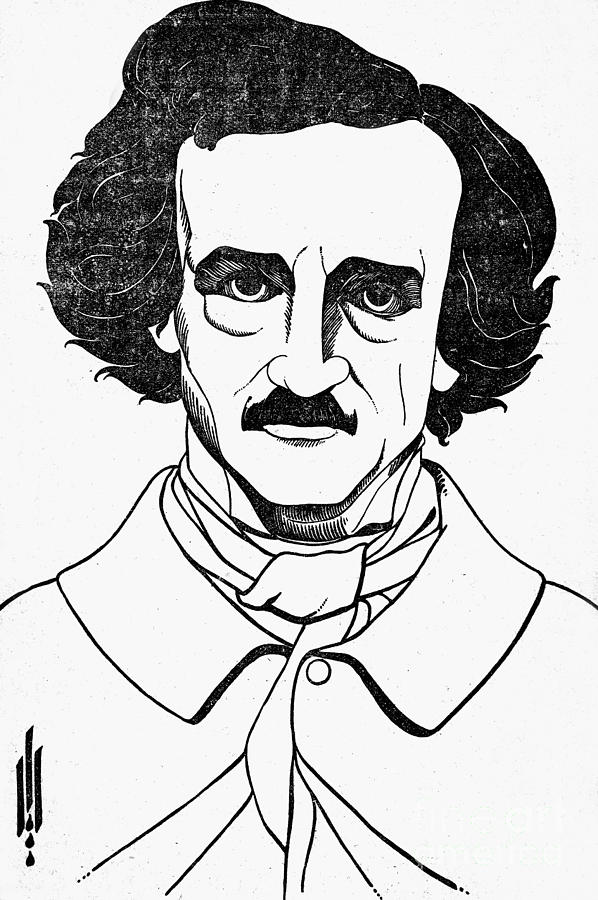 598x900 Edgar Allan Poe - Edgar Allan Poe Drawing