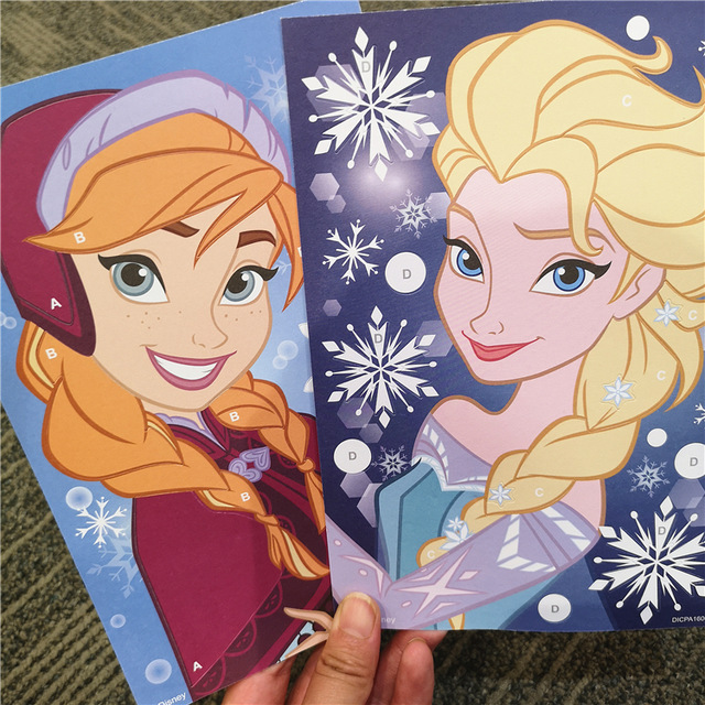 640x640 Disney Colorful Sand Painting Frozen Elsa Princess Children - Education Drawing