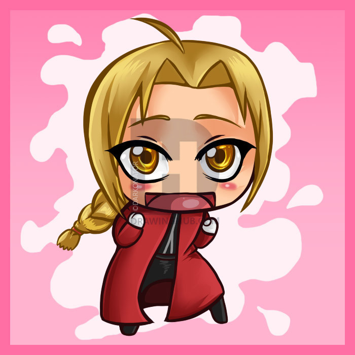 700x700 how to draw chibi edward elric, step - Edward Elric Drawing