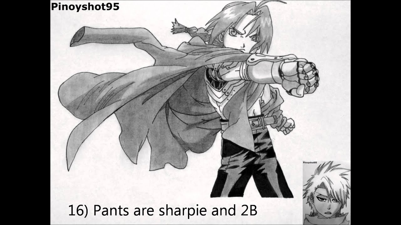 1280x720 how to draw edward elric - Edward Elric Drawing