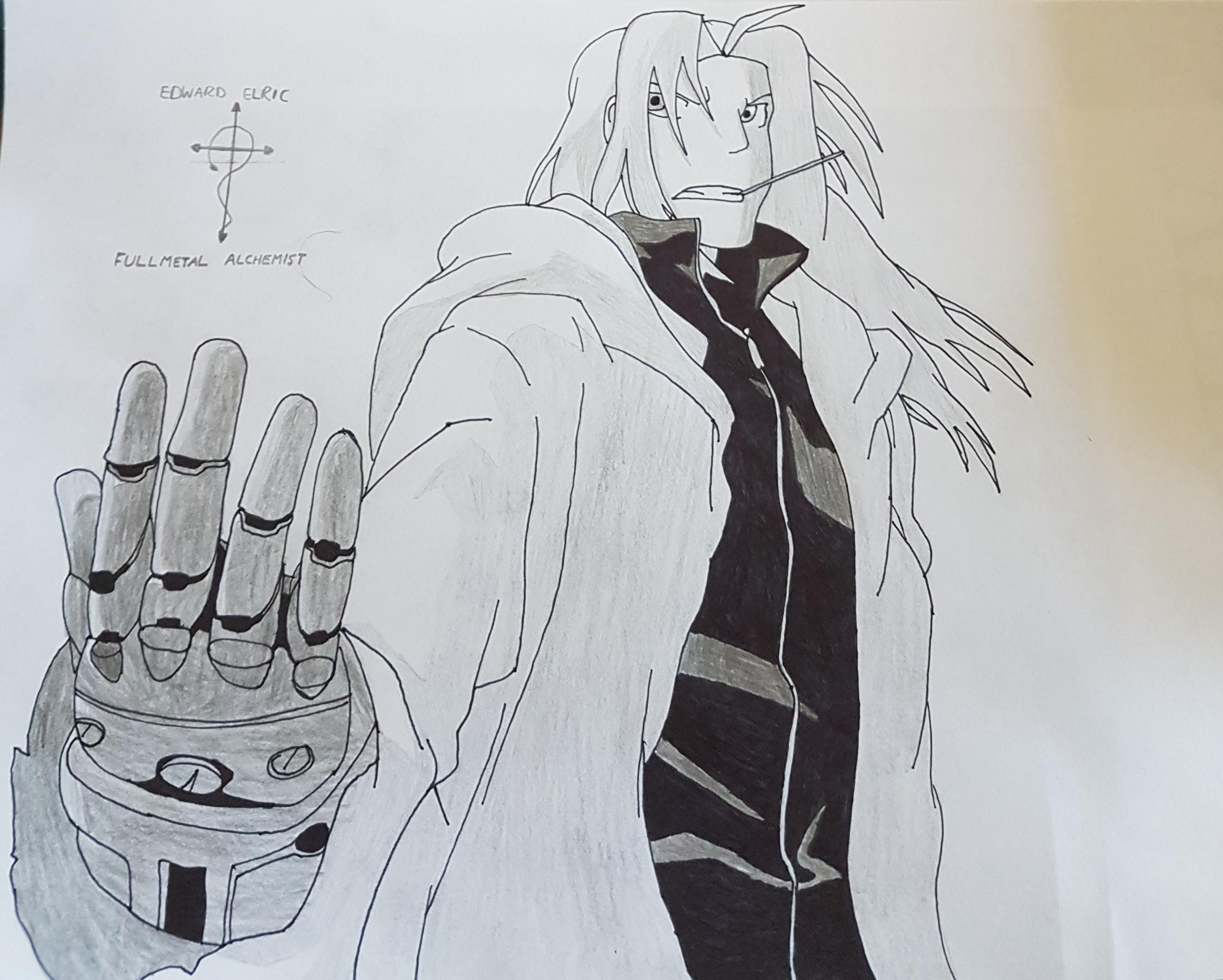 2935x2351 my drawing of edward elric fullmetalalchemist - Edward Elric Drawing