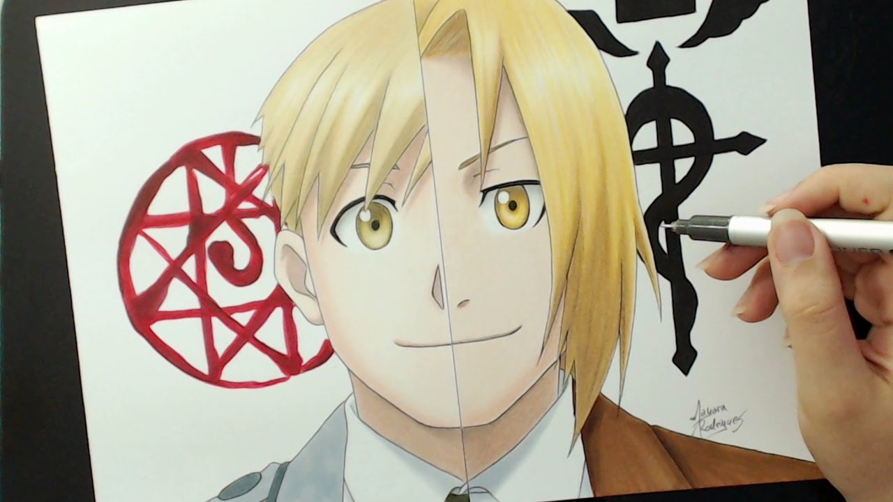 1280x720 Speed Drawing - Edward Elric Drawing