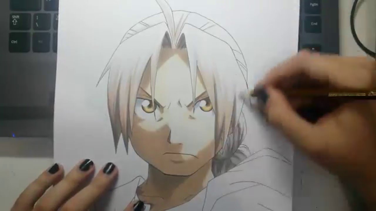 1280x720 Speed Drawing - Edward Elric Drawing