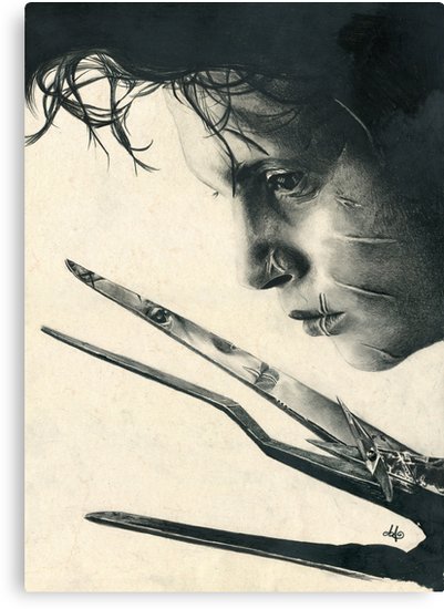 401x550 edward scissorhands canvas prints - Edward Scissorhands Drawing