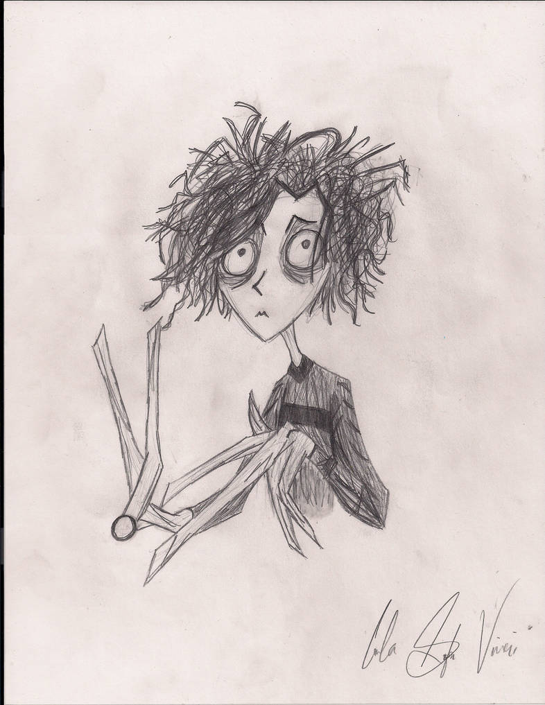 786x1017 edward scissorhands drawing - Edward Scissorhands Drawing