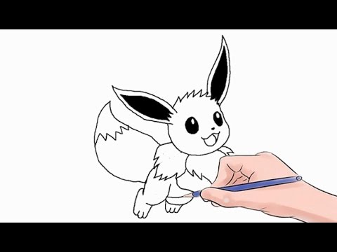 480x360 How To Draw The Pokemon Eevee Easy Step - Eevee Drawing
