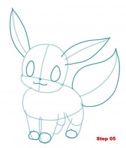 256x302 How To Draw Eevee - Eevee Drawing
