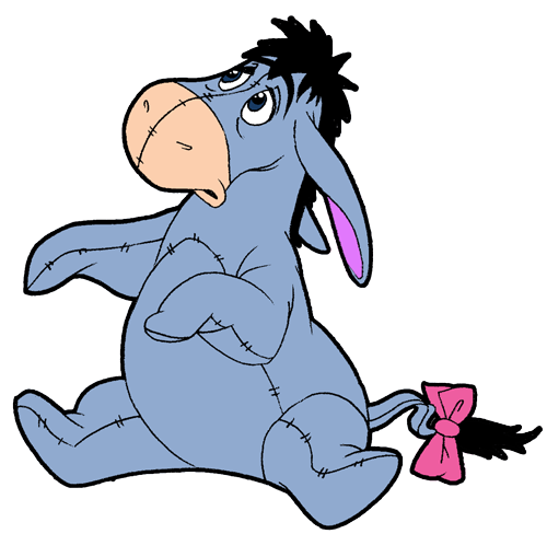 500x488 Finished Color Drawing Of Eeyore From Winnie The Pooh - Eeyore Drawing