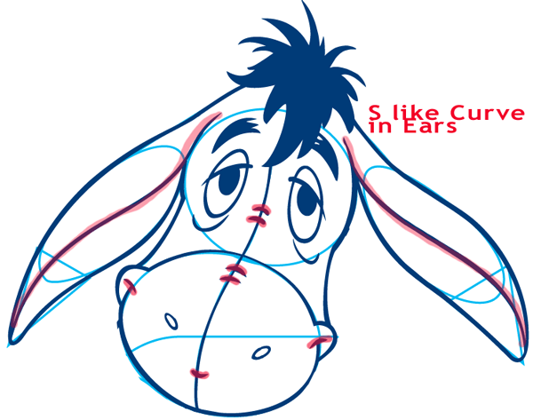 600x473 How To Draw Eeyore From Winnie The Pooh With Easy Step - Eeyore Drawing