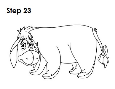 388x300 How To Draw Eeyore - Eeyore Drawing