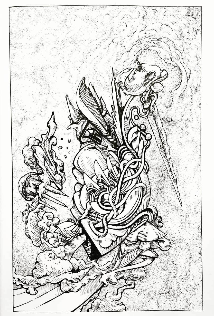 879x1297 Ink Drawing And A Note On Effortless Effort - Effort Drawing