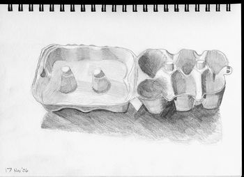 350x254 egg box ii and the shop carole kirk - Egg Carton Drawing