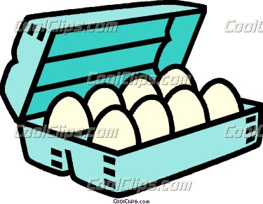 375x290 egg carton clipart - Egg Carton Drawing