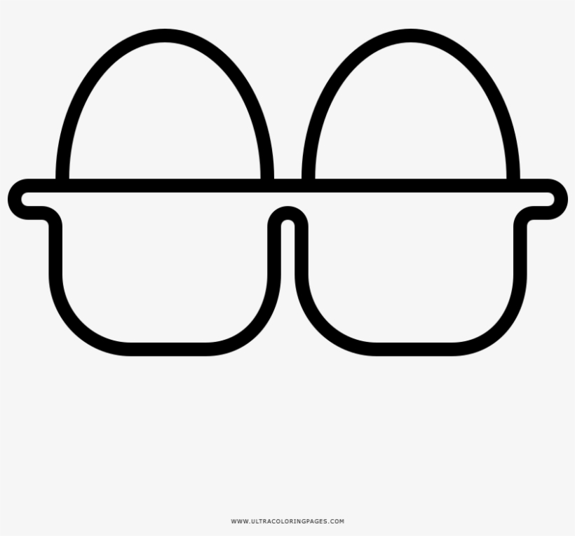 820x765 egg carton coloring page - Egg Carton Drawing
