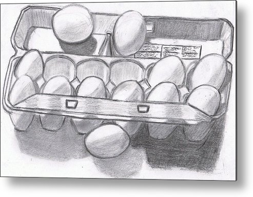 493x384 egg carton party metal print - Egg Carton Drawing