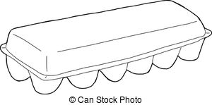 300x149 isolated egg carton isolated single hand drawn egg carton over white - Egg Carton Drawing