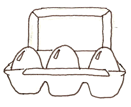 457x372 self initiated project - Egg Carton Drawing