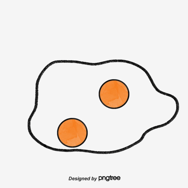 640x640 cartoon fried egg vector, fried eggs, cartoon hand drawing - Egg Cartoon Drawing