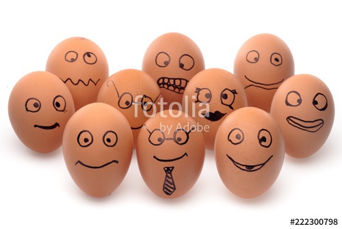 500x334 Funny Drawing Faces On Eggs Stock Photo And Royalty Free Images - Egg Drawing Faces