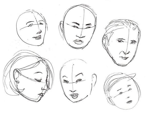 600x467 Human Anatomy Fundamentals Basics Of The Face - Egg Drawing Faces