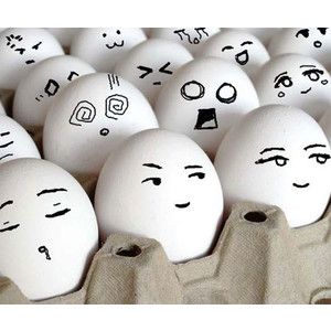 300x300 Take Hard Boiled Eggs And Simply Draw Silly Faces On Them Easter - Egg Drawing Faces