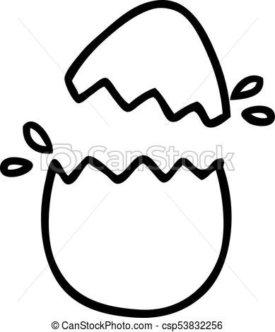 389x470 Hatching Egg Cartoon - Egg Hatching Drawing