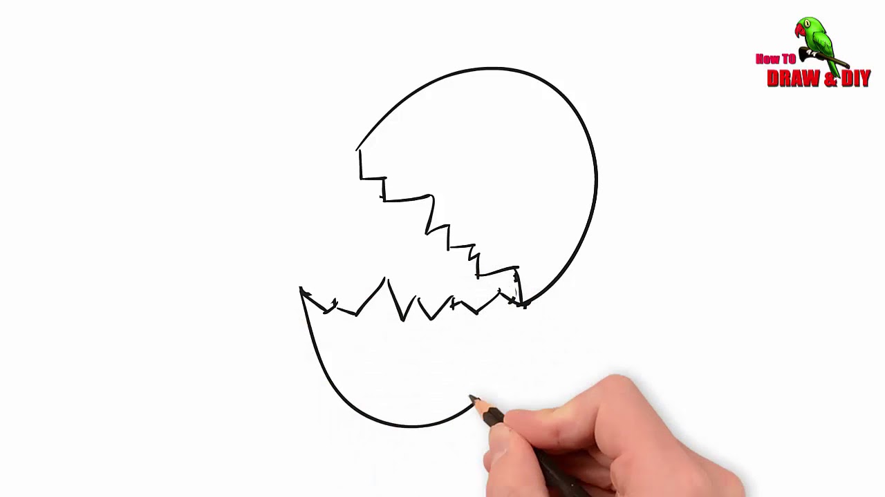 1280x720 egg drawing how to draw an egg - Egg Hatching Drawing