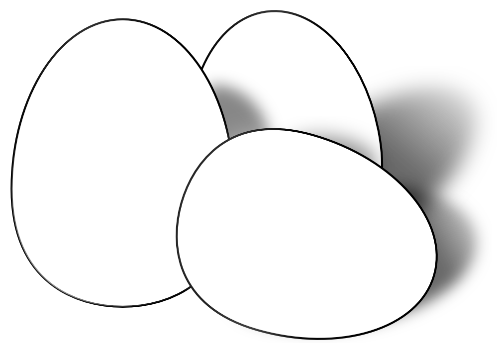 999x704 Easter Egg Hunt Bw - Egg Line Drawing