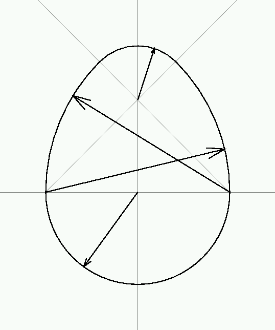 538x644 How To Make An Egg Shape Pattern - Egg Line Drawing