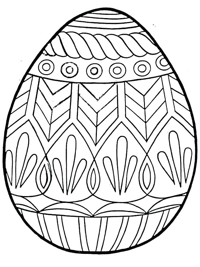 675x900 Egg Coloring Book For Adult And Older Children - Egg Outline Drawing