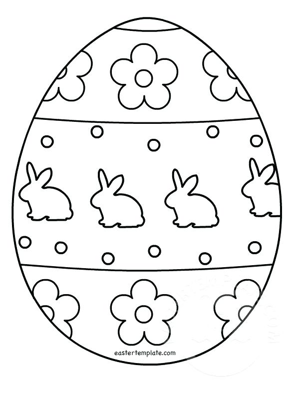 581x803 Easter Egg Outline - Egg Outline Drawing