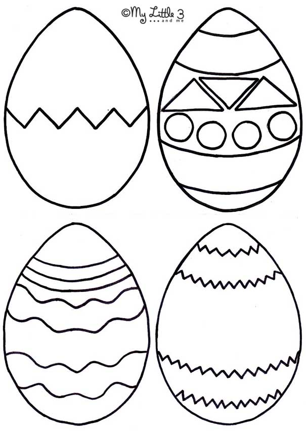 605x852 Easter Foam Bath Puzzles - Egg Shape Drawing