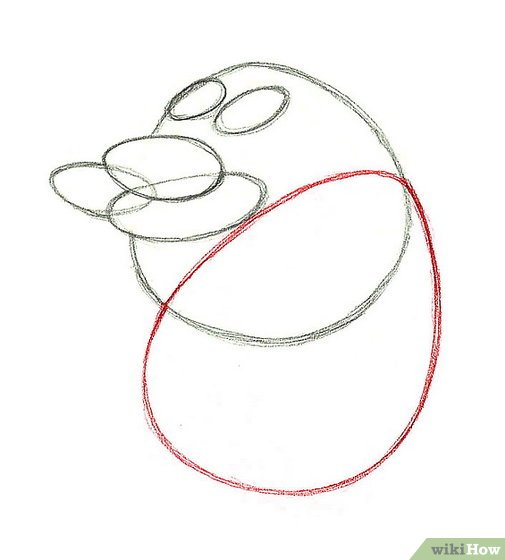 505x560 How To Draw Stimpy From Ren And Stimpy Steps - Egg Shape Drawing