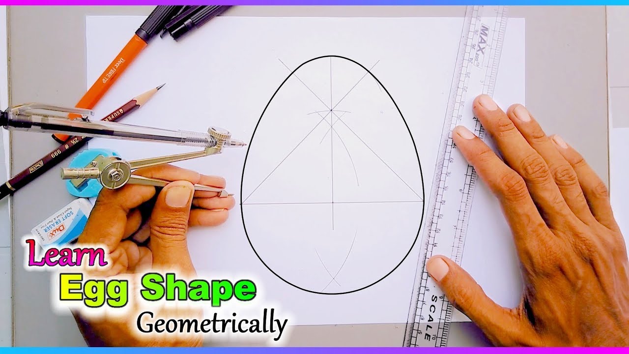 1280x720 how to draw an egg shape with geometry - Egg Shape Drawing