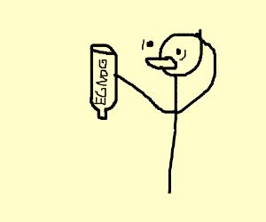 300x250 Gasp Empty Eggnog! - Eggnog Drawing