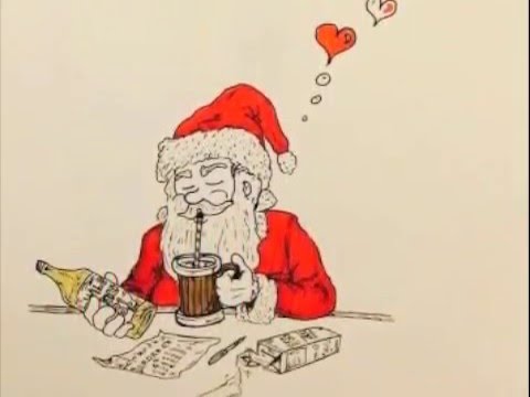 480x360 Santa Drank The Eggnog - Eggnog Drawing