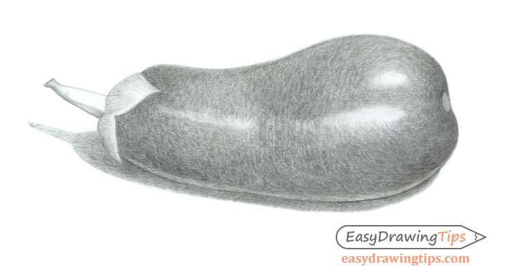 728x400 how to draw an eggplant step - Eggplant Drawing