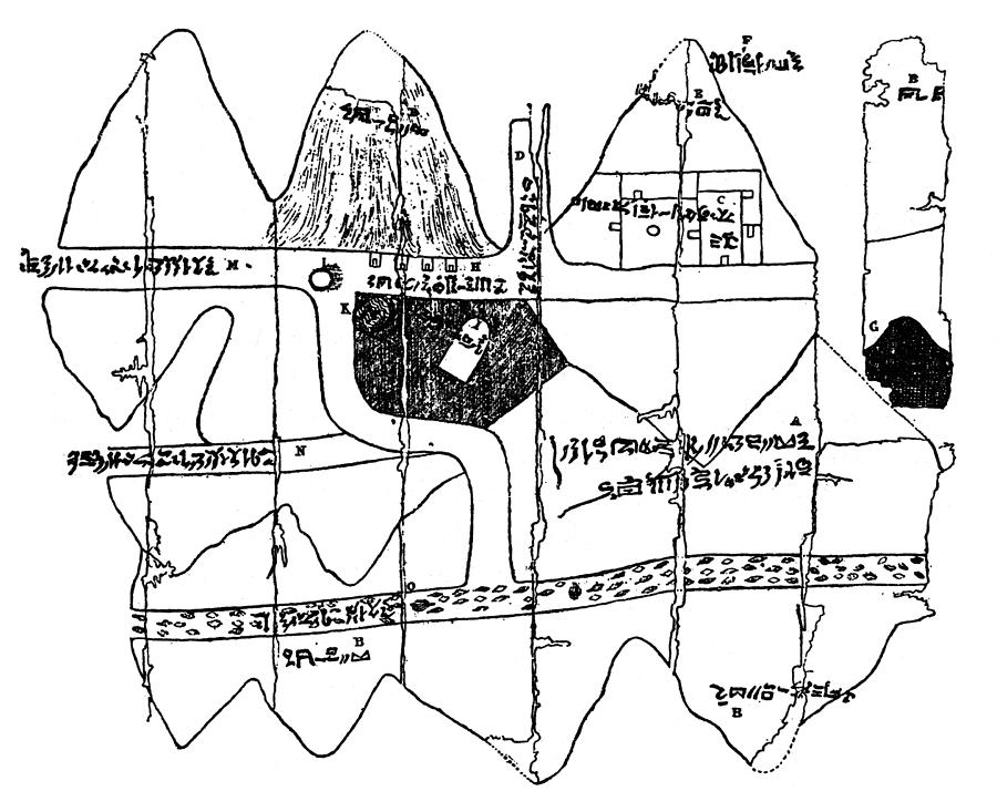 Ancient Egypt Map Drawing