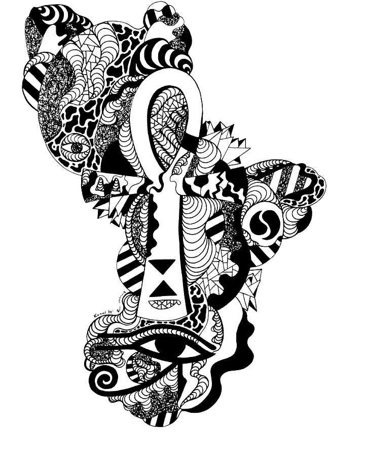 720x900 horus ankh drawing - Egyptian Ankh Drawing