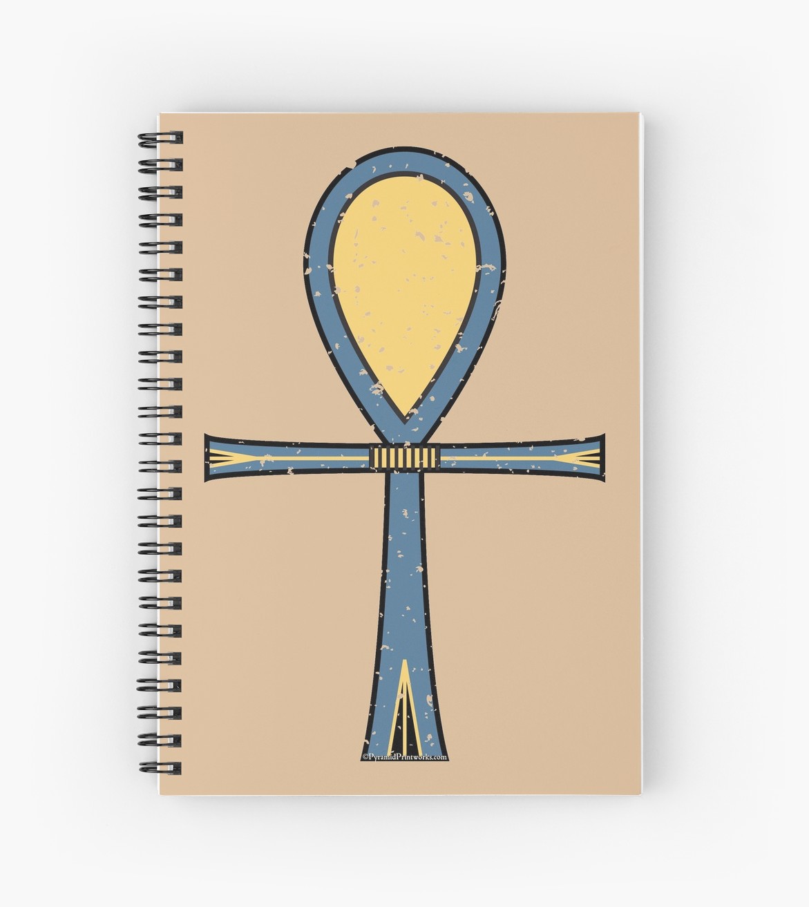1171x1313 ancient egyptian ankh symbol of life in blue yellow on stone - Egyptian Ankh Drawing