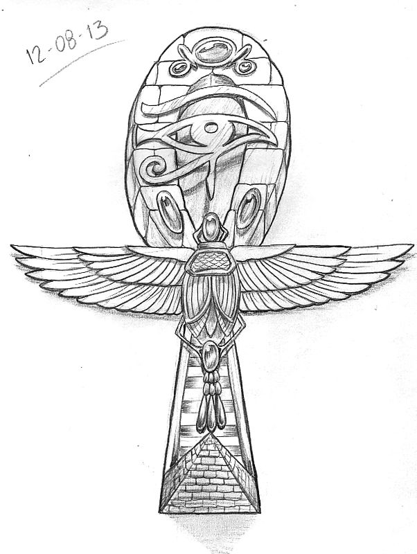 602x800 queen nefertiti tattoo designs egyptian ankh drawing egyptian - Egyptian Ankh Drawing