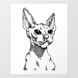 264x264 egyptian cat art prints - Egyptian Cat Drawing