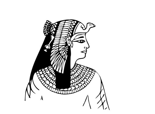 600x442 how to draw an ancient egyptian head - Egyptian Drawings