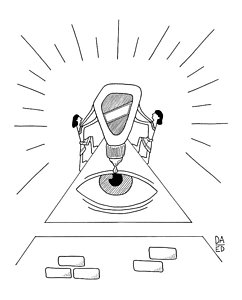 242x300 ancient egyptians drop eye drops into an ancient drawing - Egyptian Drawings