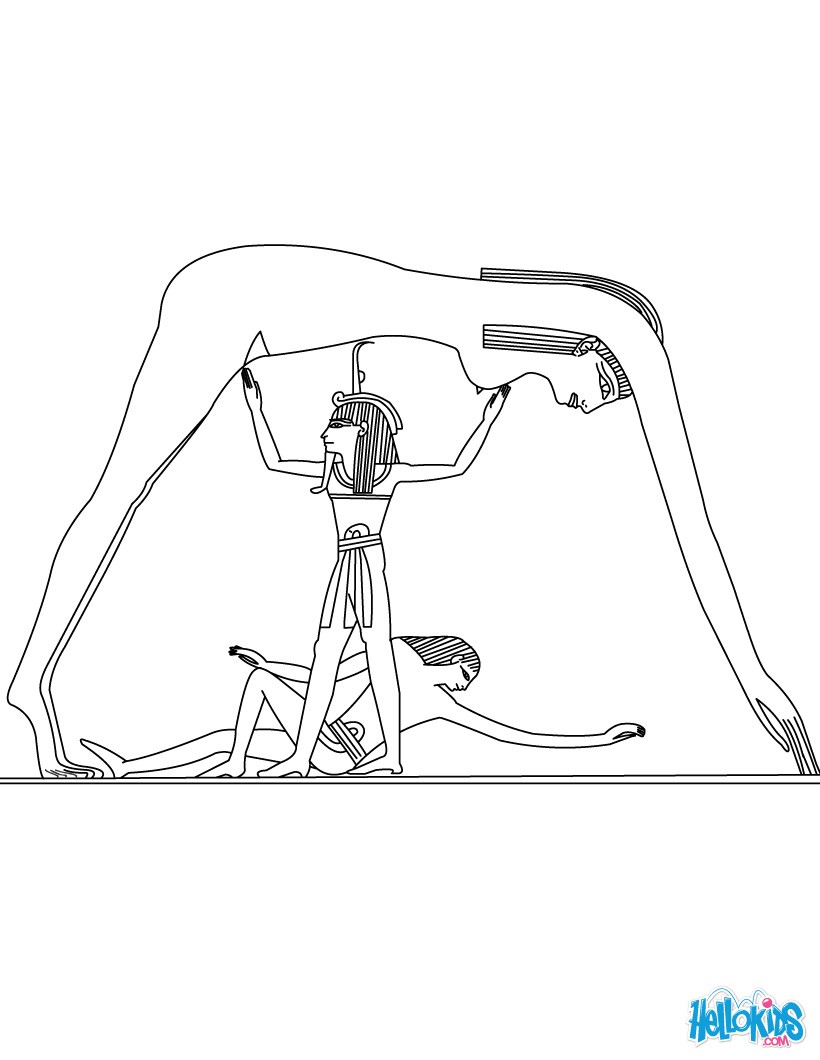 820x1060 gods and goddesses of ancient egypt coloring pages - Egyptian Gods Drawings