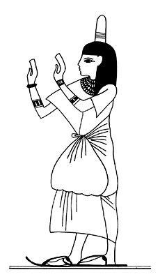 230x400 Egyptian Civilization - Egyptian Person Drawing