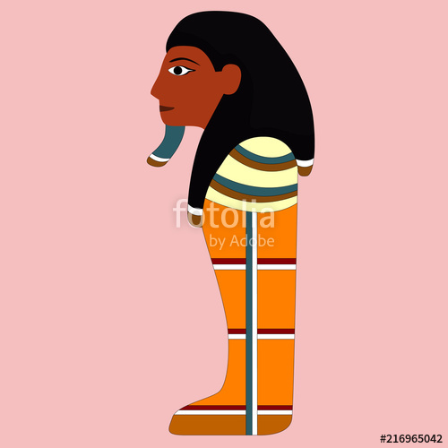 500x500 egyptian pharaoh icon,egyptian pattern vector drawing stock image - Egyptian Pharaoh Drawing